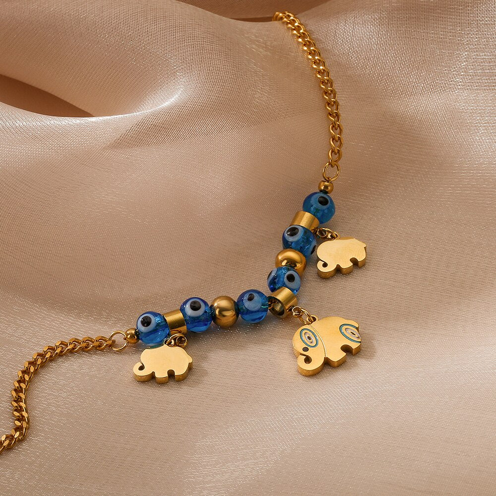 Burmese chrysoprase elephant beads. Carnelian thread bead bracelet (length  16.5 cm) - Shop puduo-beads Bracelets - Pinkoi