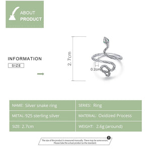 Serpent Ring Silver