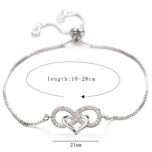 Infinity and Heart bracelet