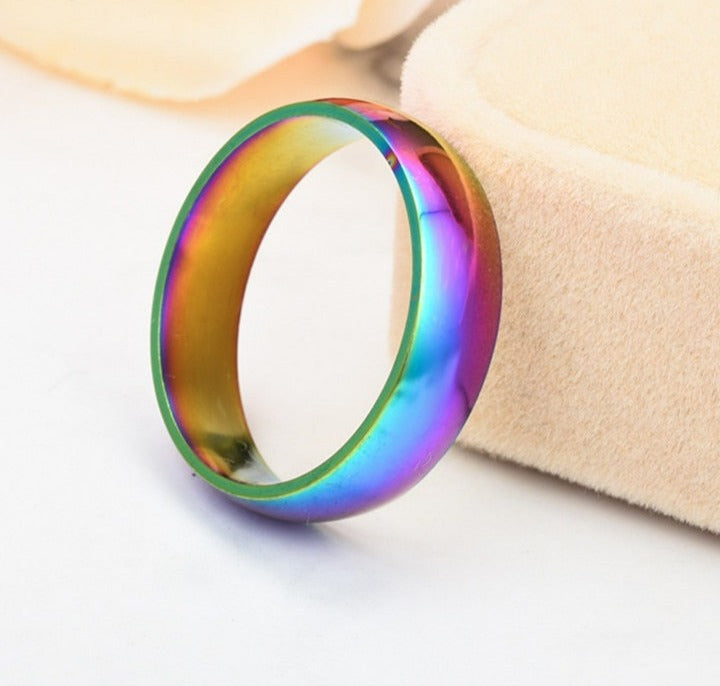 Rainbow Hematite Ring