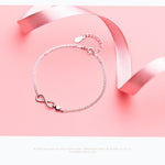 Silver Infinity Heart bracelet