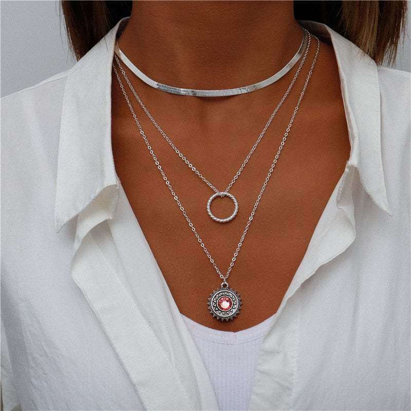 Layered Charm Necklace