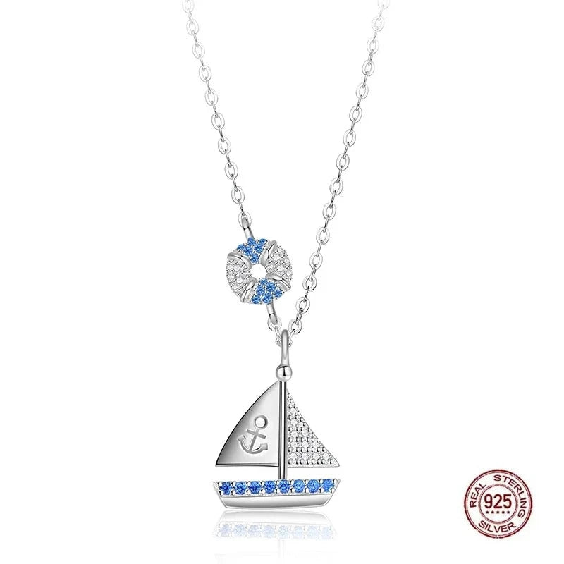 Silver Sailboat necklace