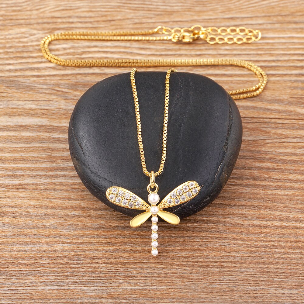 dragonfly charm necklace