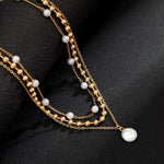 Multi Layered Pearl Necklace