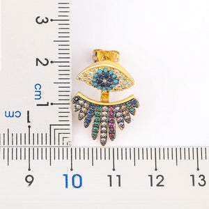 Rhinestone fringe earrings