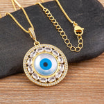 Round Evil Eye Necklace