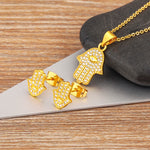 Hand Necklace Gold
