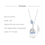 Silver Sailboat necklace
