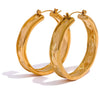 Big Chunky Gold Hoop Earrings