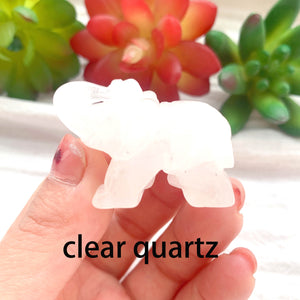 White Quartz Elephant