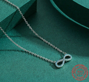 silver infinity necklace