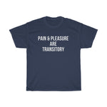 Pleasure and Pain are Transitory Unisex Tee