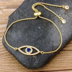 Evil eye bracelet in gold - Sutra Wear