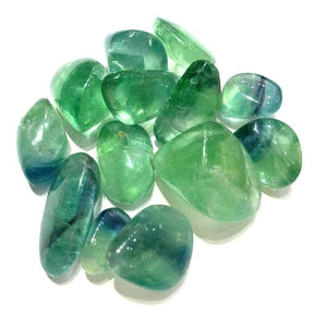 100g Green Fluorite Tumbled Stones - Sutra Wear