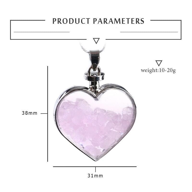 Wishing Bottle Heart Necklace - Sutra Wear
