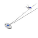 Evil Eye and horseshoe 925 Sterling Silver Necklace - Sutra Wear