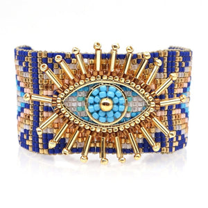 Boho Evil Eye Premium Handmade Beads Bracelet - Adjustable - Sutra Wear