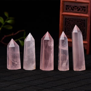 7-8cm Rose Quartz Crystal Pencil - Sutra Wear