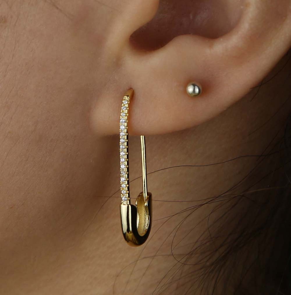Long Pin Earrings