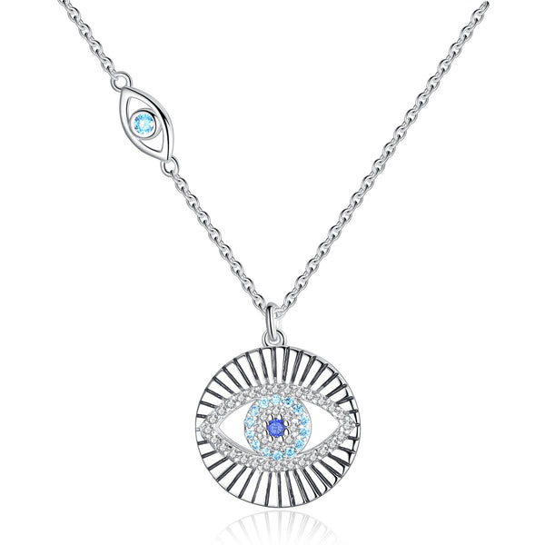 The Akira Eye Silver Necklace - Buy diamond necklaces in 925 Hallmark  Sterling Silver — KO Jewellery