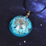 Turquoises Reiki Stone Orgonite Energy Necklace - Sutra Wear