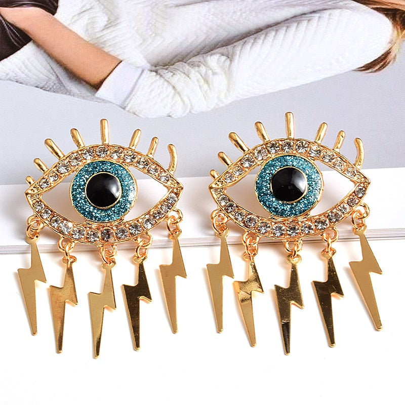 Discover 124+ evil eye earrings gold best