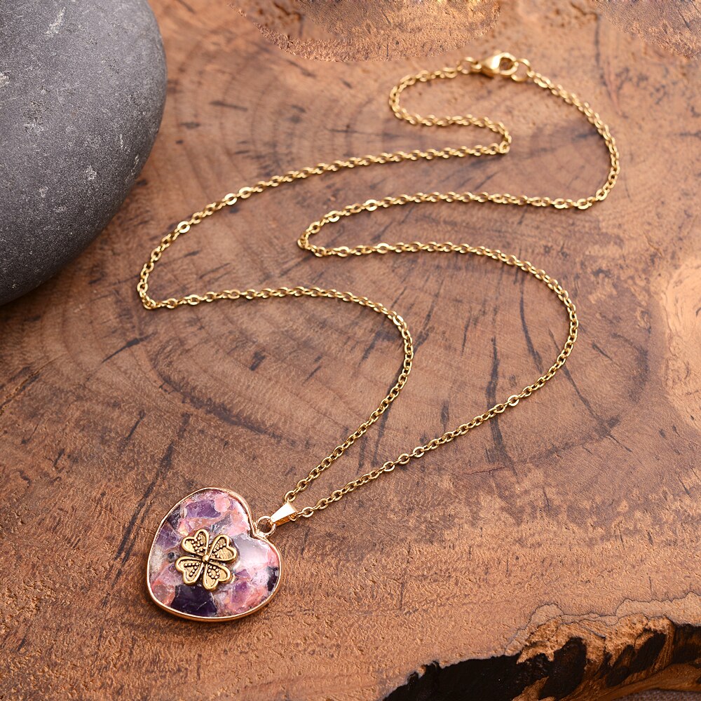 Clover Heart Diamond Pendant | PDD2895-W | Valina Fashion Jewelry