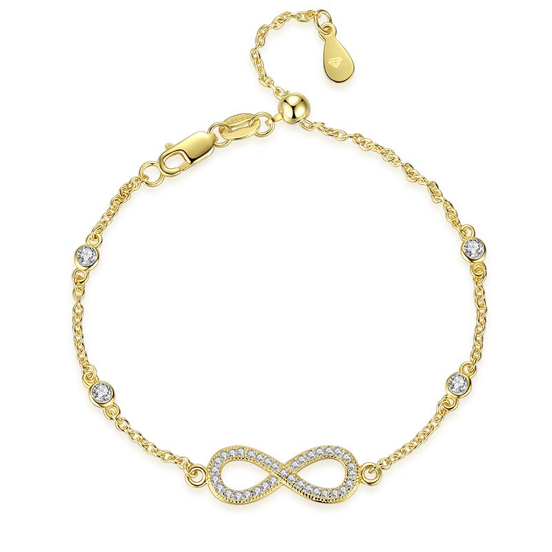 Agatha Paris Infinity Symbol Eternal Love Dainty Gold Tone Bracelet | eBay