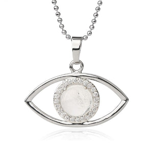 Natural Crystal Eye Necklace