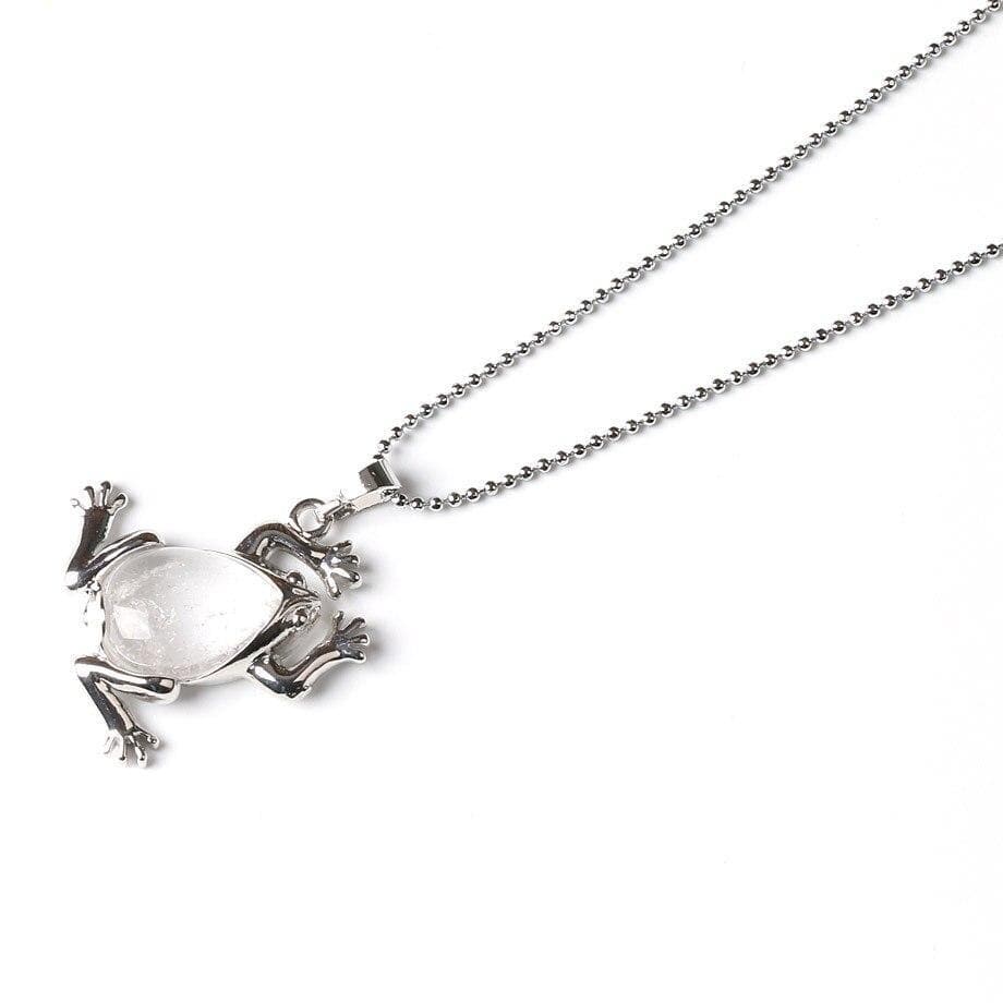 Mother of Pearl and Sterling Silver Frog Pendant – Designer Sterling Silver