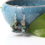 Natural Tumbled Crystal Stone Drop Earrings - Sutra Wear