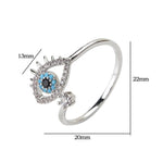 Evil Eye Adjustable Ring - Sutra Wear