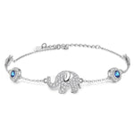 Lucky Elephant 925 Sterling Silver Bracelet - Sutra Wear