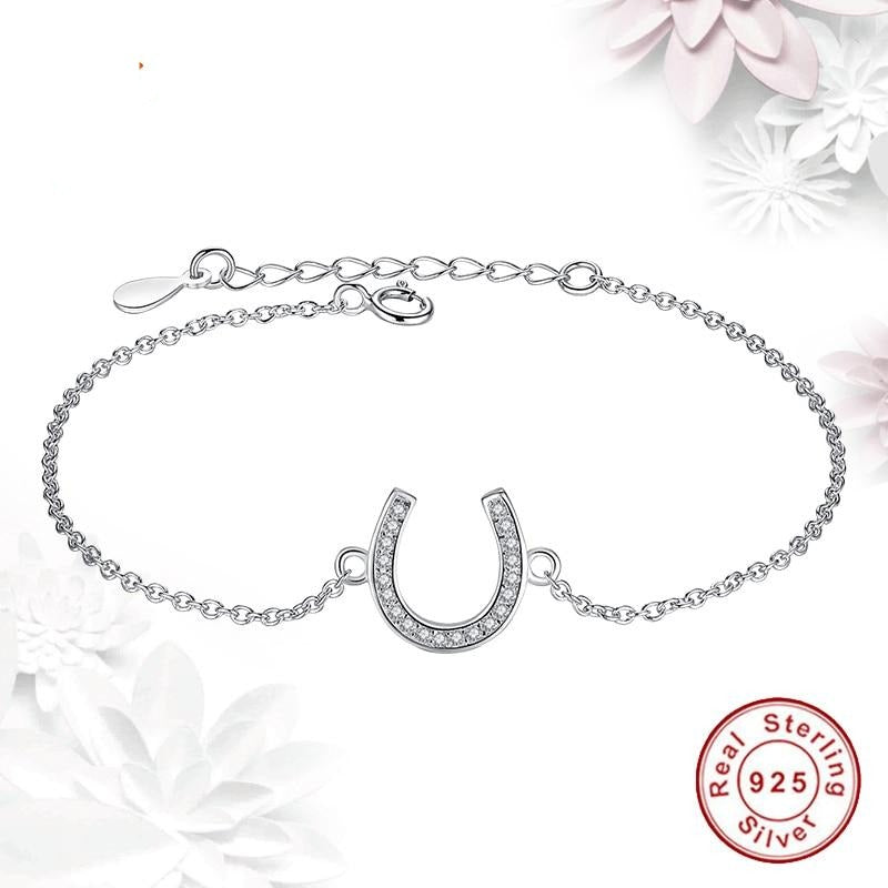 Horseshoe Sterling Silver Bracelet