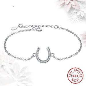 Horseshoe Sterling Silver Bracelet
