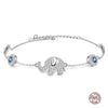 Lucky Elephant 925 Sterling Silver Bracelet - Sutra Wear