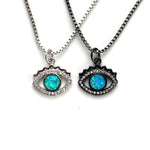 Evil Eye Opal Stone Necklace
