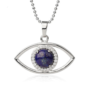 Natural Crystal Eye Necklace