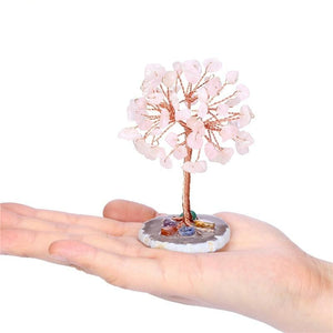 Rose Quartz Crystal Tree
