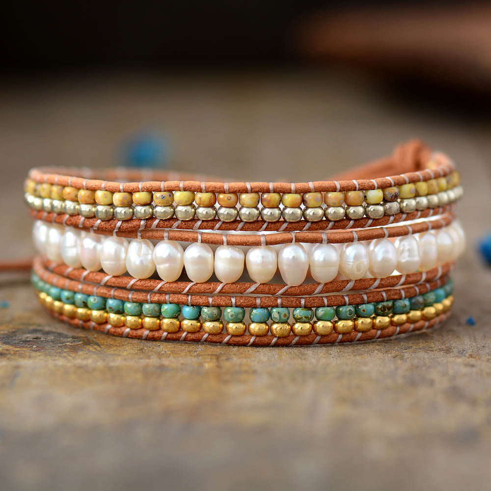 Silk Road, Triple Wrap Bracelet or Necklace with Mixed Jewel Tones – Urban  Drygoods, ltd