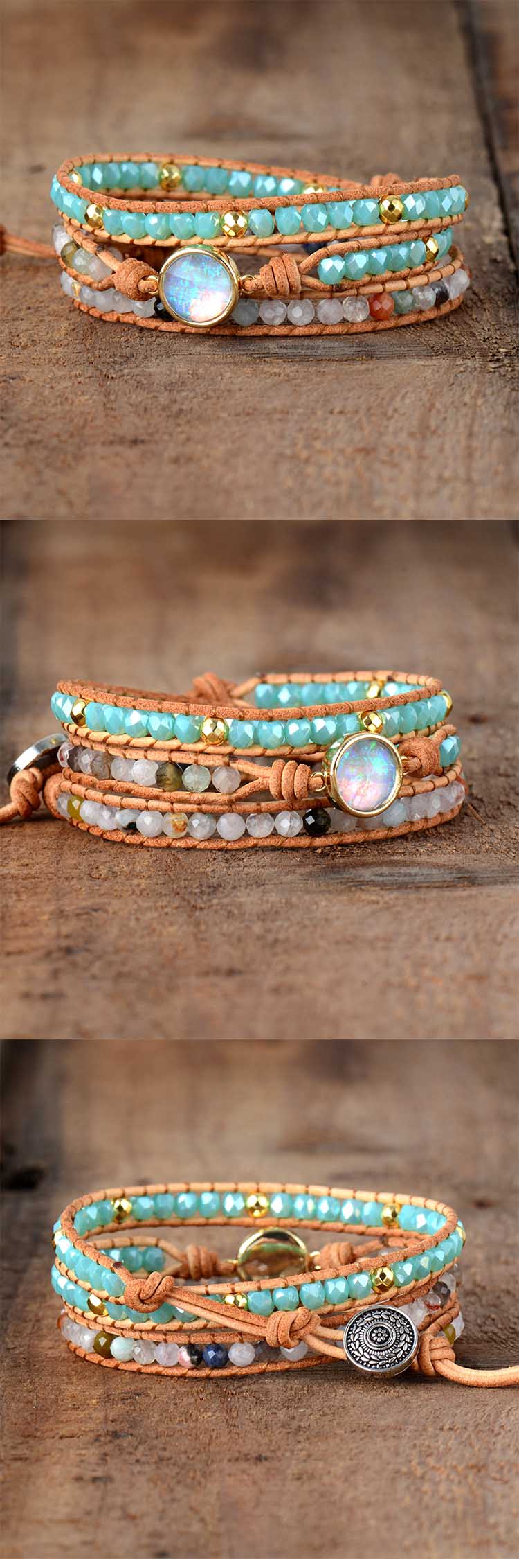 Opal Stone Wrap Bracelet - Sutra Wear