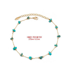 Natural Stone Anklet - Sutra Wear