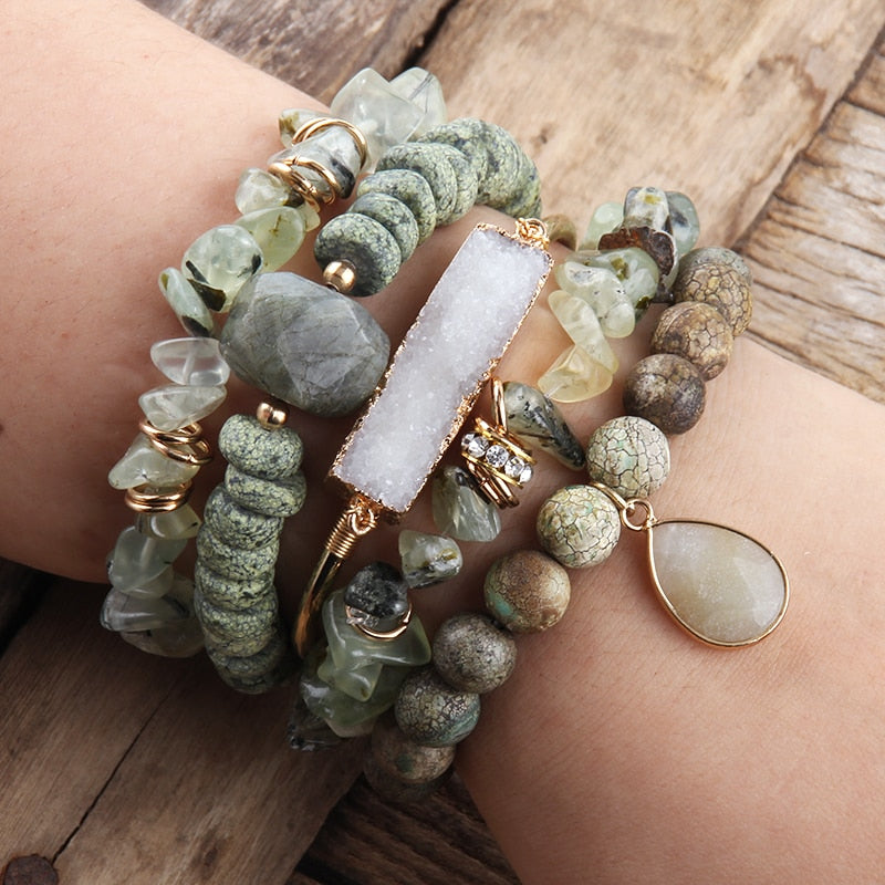 Universal Thread Co.'s Semi-precious Stones Stretchable Bracelets | eBay