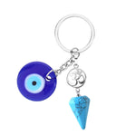 Evil Eye Crystal Keychain, OM Keychain