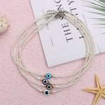 Evil Eye Pearl Necklace