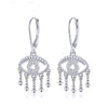 sterling silver evil eye earrings
