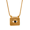 Gold Color Evil Eye Necklace