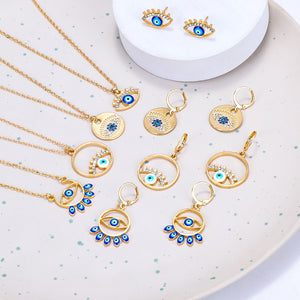 Evil Eye Necklaces with Matching Earrings | Sutrawear