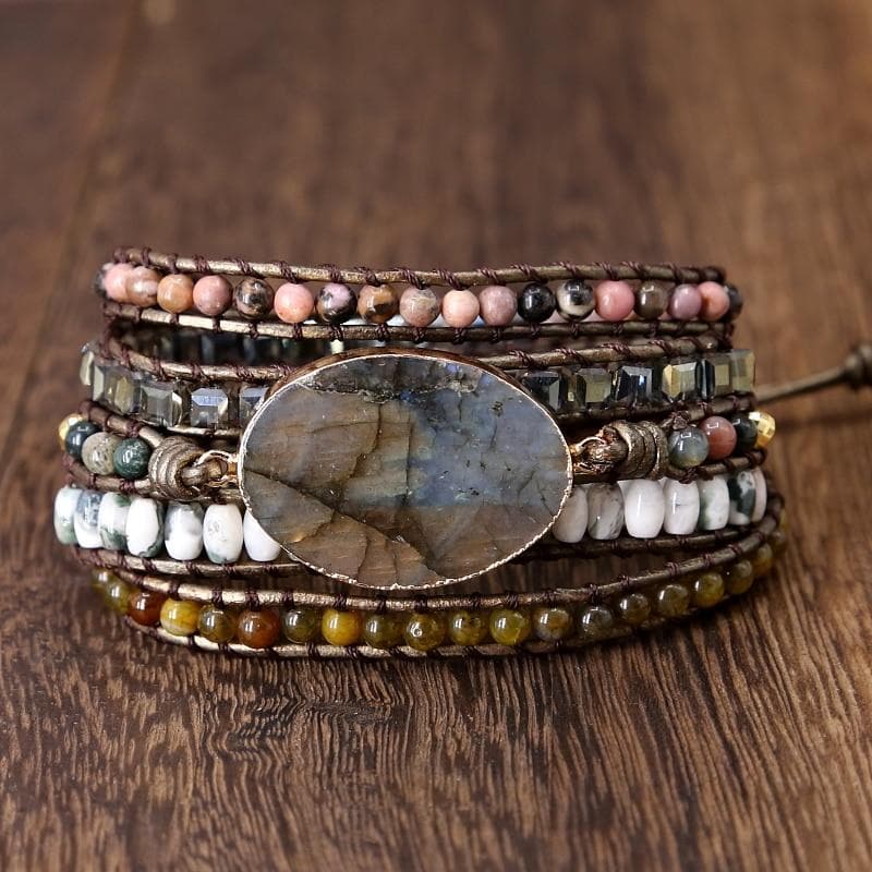 Labradorite Stone Bracelet - Sutra Wear